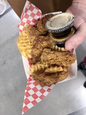 Chicken fingers and fries