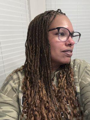 Another angle of my braids! Definitely going to them again!!!