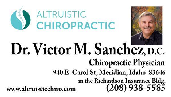 Dr.Victor Sanchez-Altruistic Chiropractic