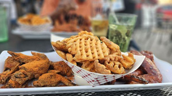 Wings n fries....consistently good