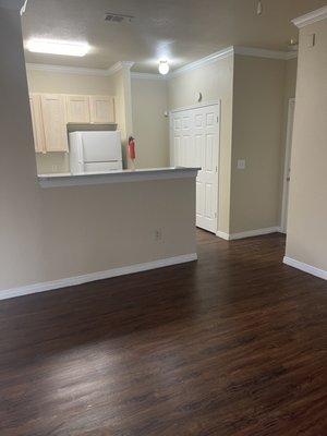 Downstairs of the townhome