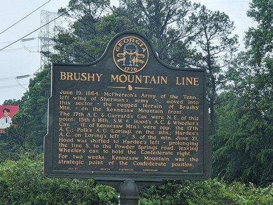 Brushy Mountain Line Historical Marker, Marietta