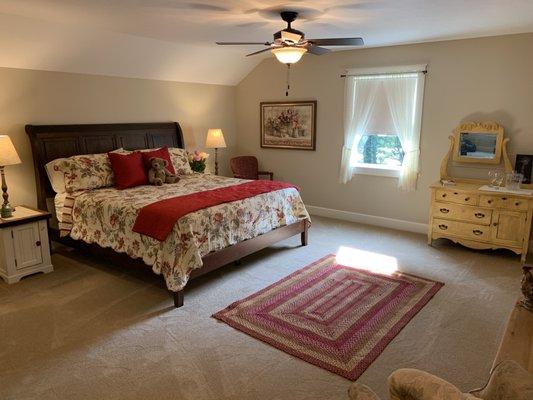 Very spacious but cozy room