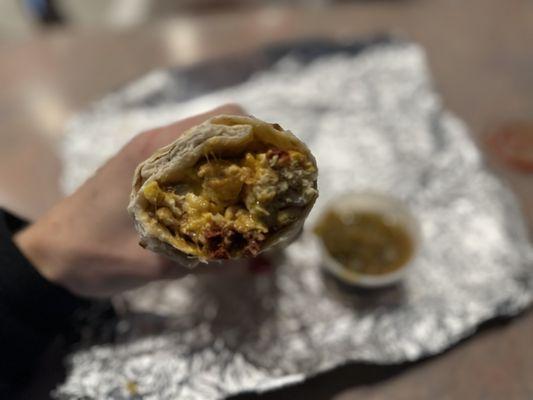 Grande chorizo burrito (12/28/2022)