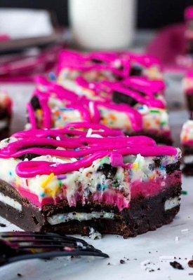 Mr. Z's Birthday Cake & Oreo Fudge Brownie