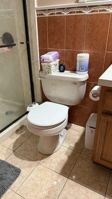 This is the bathroom that Jerry worked on and I'm so happy with the repair !