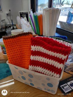 Counter, koozie donation for local Senior Center