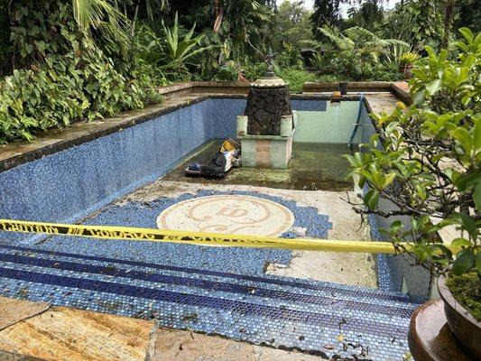 10/30/24 I sincerely believed it would've been finished by now (reflecting pool)