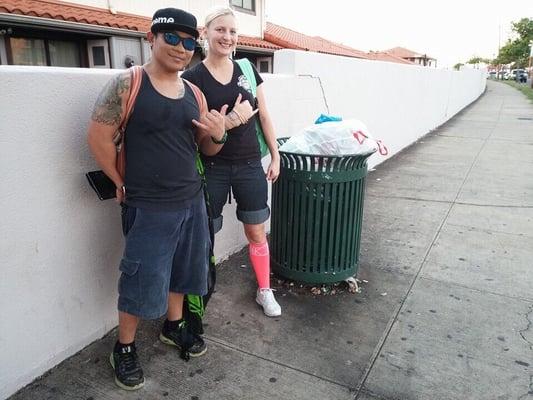 A successful day of cleaning up!