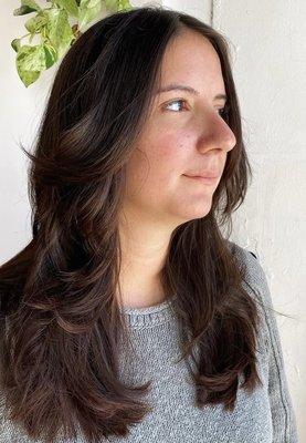 Layered haircut done by Erica!