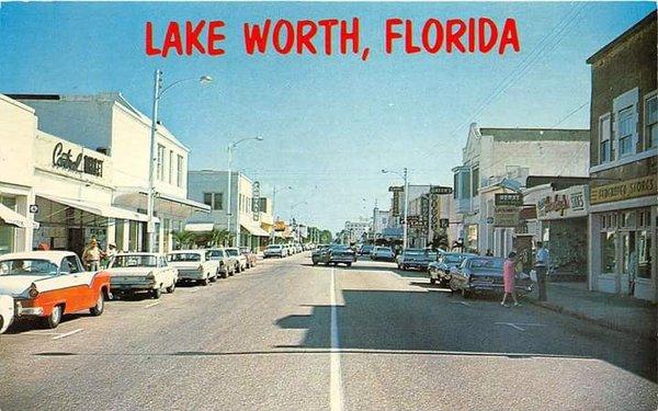 Downtown Lake Worth back in the day.