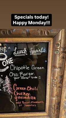 Lunch special this Monday!