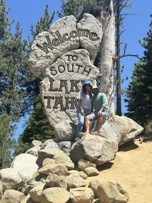 Welcome to South Lake Tahoe Sign