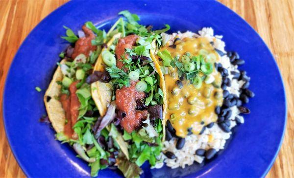 Taco Plate. Great flavors and textures.