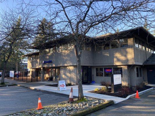 It is next to the facility, Listen and Talk and behind the Starbucks near Costco in Kirkland.