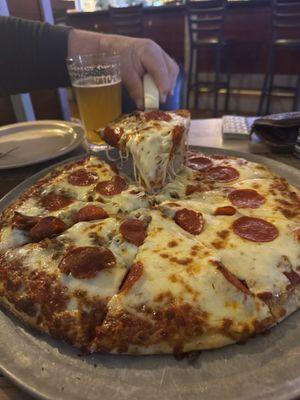 Pepperoni, sausage cheese