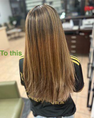 Color, Highlights, grey coverage, color correction.