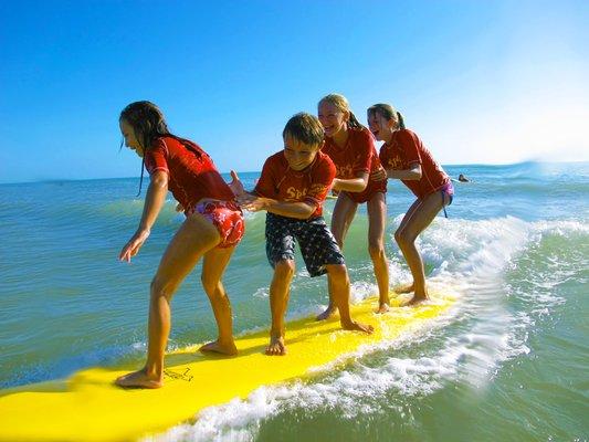 South Padre Surf Company surf lessons and surf camps are fun for the whole family!
