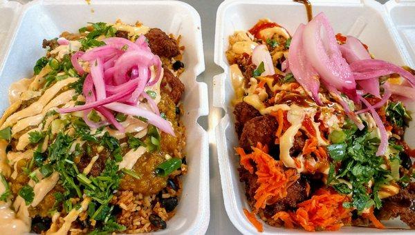 Sweet Thai (left), Bahn Mi (right)