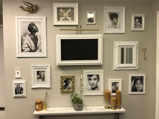 Wall of Old Hollywood Glamour