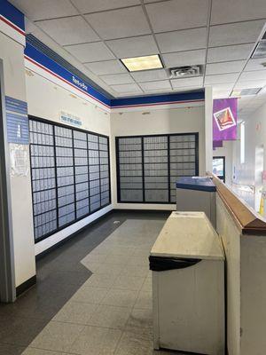 Mailboxes area at this PO location