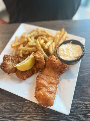 Beer Battered Cod with French Fries