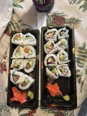 Salmon Avocado roll California Roll