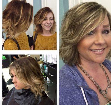 Balayage and texture