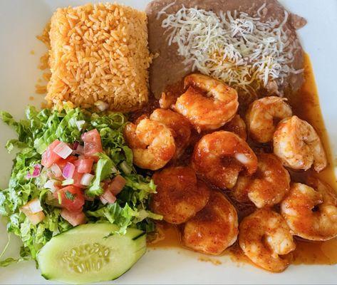 CAMARONES A LA DIABLA. The best if you are wanting shrimp with a kick!