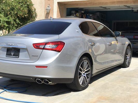 2016 Maserati ghibli maintenance wash amazing shine & results, it's not just a regular wash