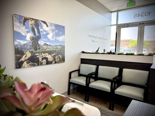 Inside seating area station