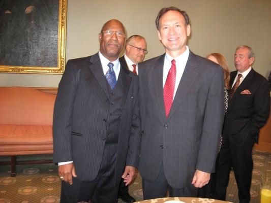 Picture of Richard A. Lewis with Justice Samuel Alito