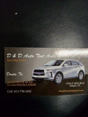 D & D Auto Tint , Auto Glass