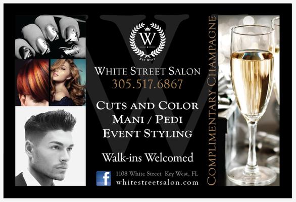 Book your appointment at White Street Salon and ask about our promotion specials!!
