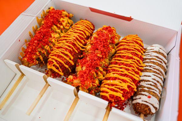Two Hands corn dogs