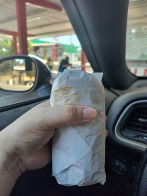 Take a good look what 10 bucks buys you here. All bread no meat. I got ripped off!