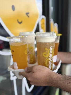 Mango Lemonade, no ice Jasmine GT w/Salted Cheese x2 Mango Jasmine GT, no ice