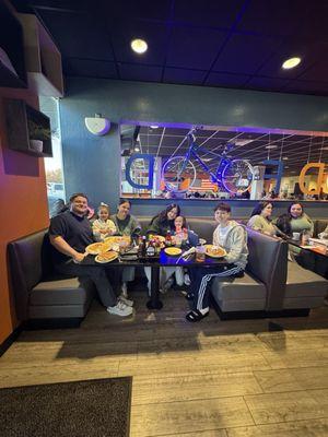 Love it here! Lots of space and the food is great Free coffee and cinnamon rolls if you get there before 9 am The staff is lovely too