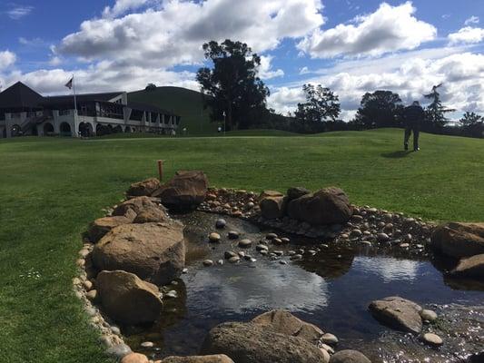 My boss told me not to hit into the water,,, I did! Lol!