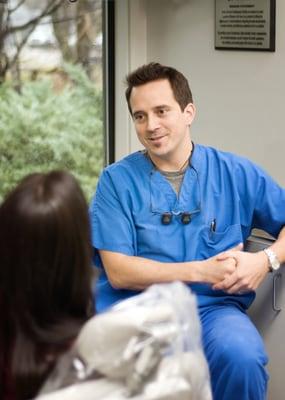 Dr.Orrico explains a procedure.