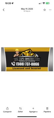 Big Cape Construction