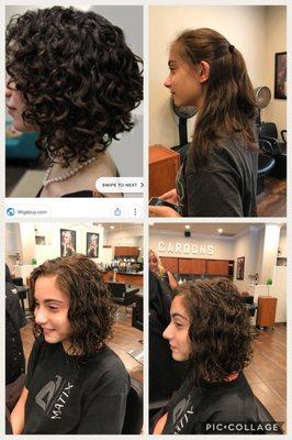 Natural looking permanent wave by Amanda Perno
