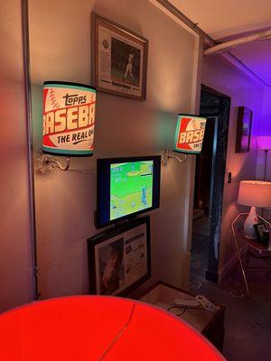 The baseball Room area