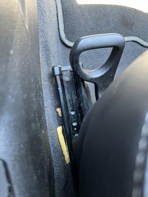 "Cleaned car".  Clearly not since this was in plain sight.