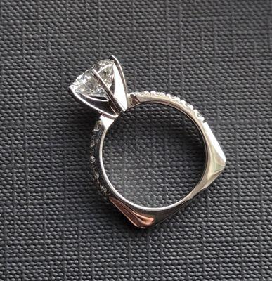 Euro Shank Engagement ring