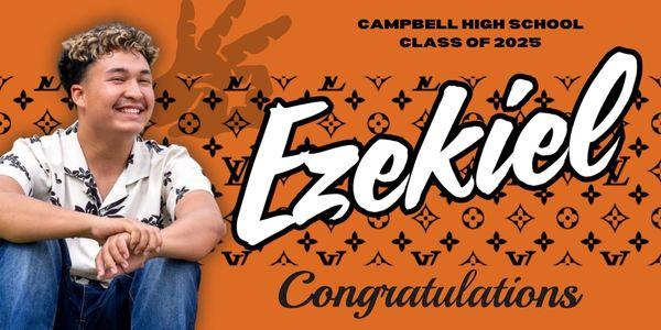 Very happy with the banner she created for my son's graduation!!!