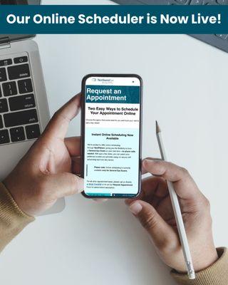 Booking your next eye appointment just got even simpler with Northwest Eye's online scheduler!