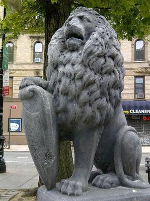 Lion facing St. Mark's-in-the-Bowery Church