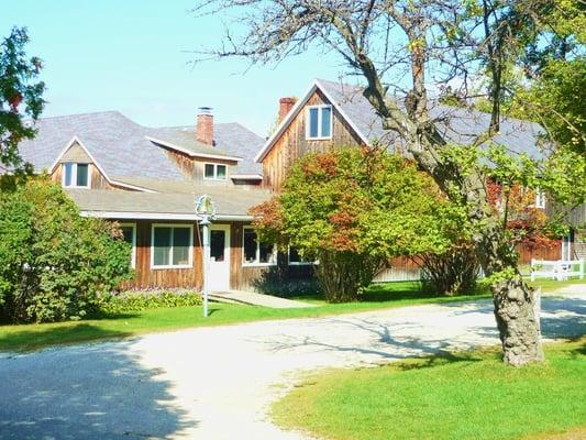 Apple tree by the entry