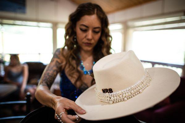 My besties wedding hat